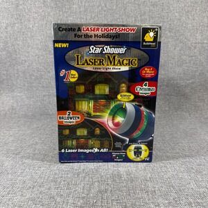 Star Shower Laser Magic Projector Black New Christmas Halloween Holiday Light
